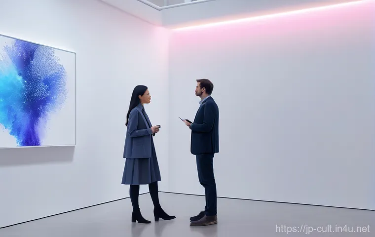 문화예술사로서 일하기 위한 팀워크의 중요성 - **Digital Artistic Collaboration in a Futuristic Studio**
    A diverse team of creative professiona...