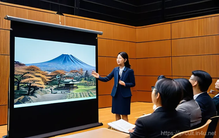 문화예술사로 일하기 위한 준비사항 - **Prompt:** A Japanese male cultural and art historian, around 35 years old, dressed in practical, e...